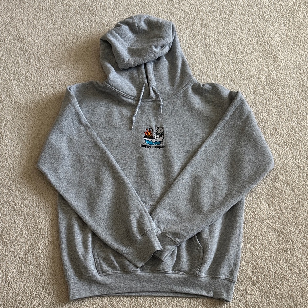 DumbClub Gray Graphic Hoodie